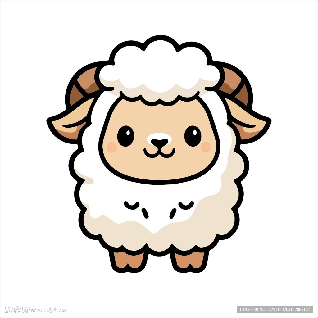 可爱小羊卡通形象