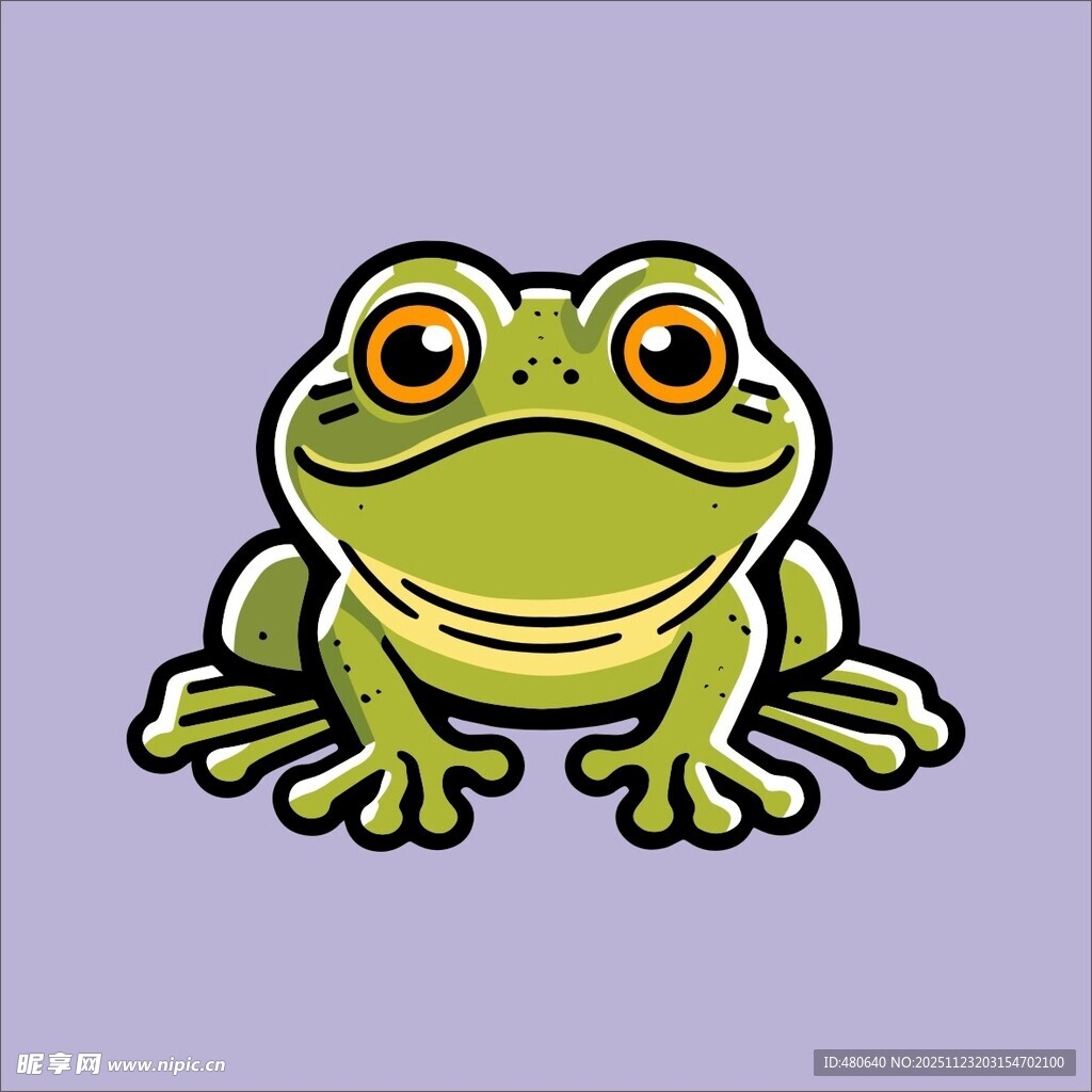 可爱卡通青蛙形象