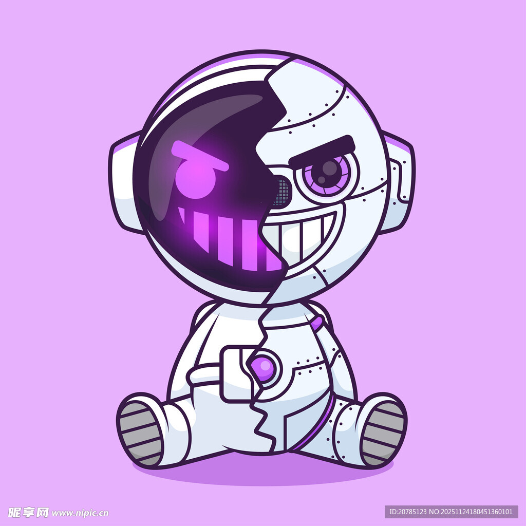 可爱卡通机器人形象