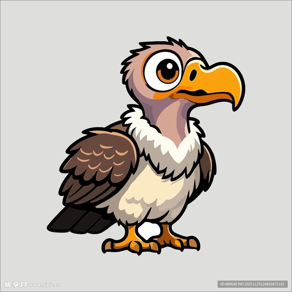 卡通秃鹫形象