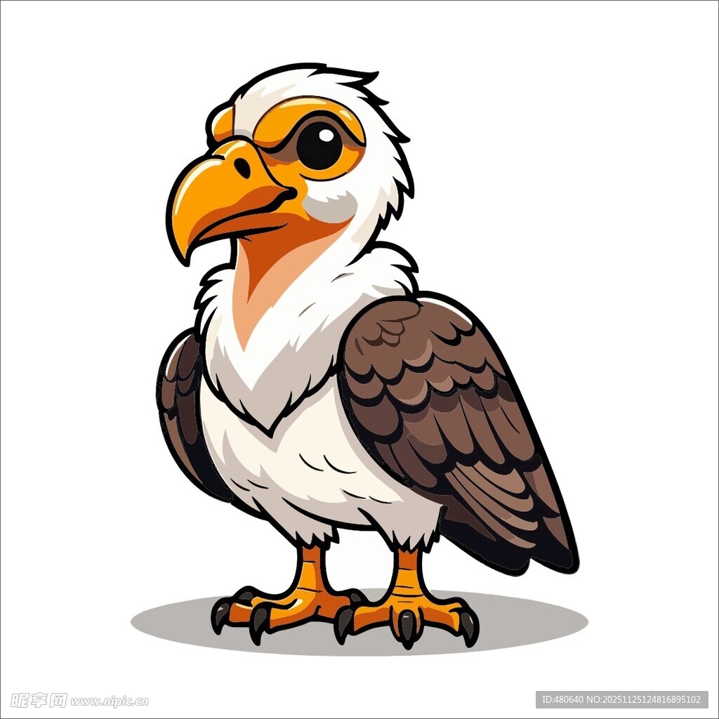 卡通白头鹰形象