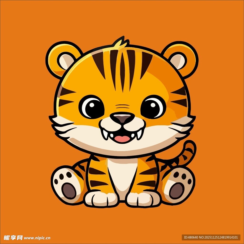 可爱小老虎卡通形象