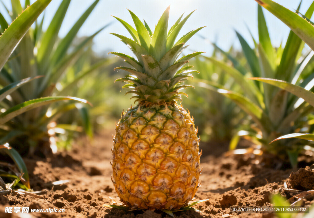 农田里的菠萝