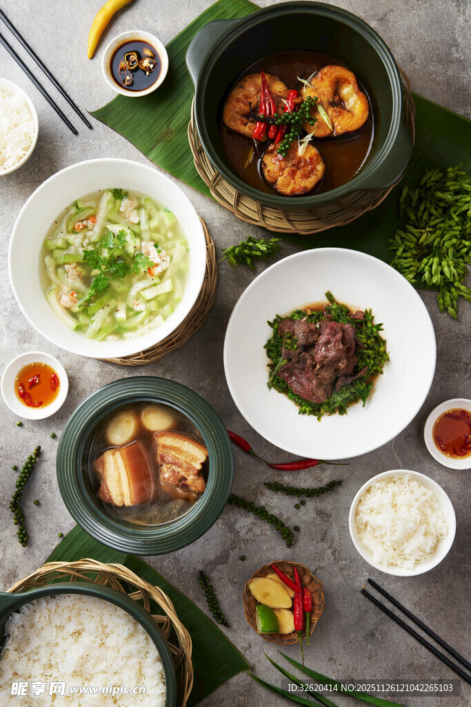 多样中式美食