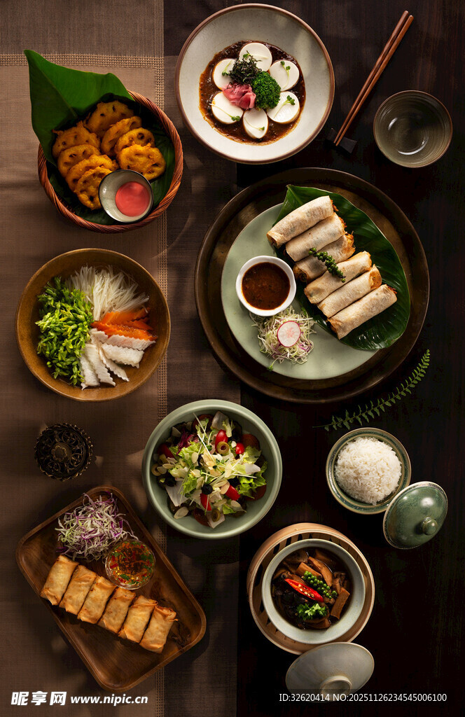 多样中式美食