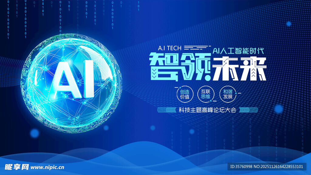 AI智领未来活动海报