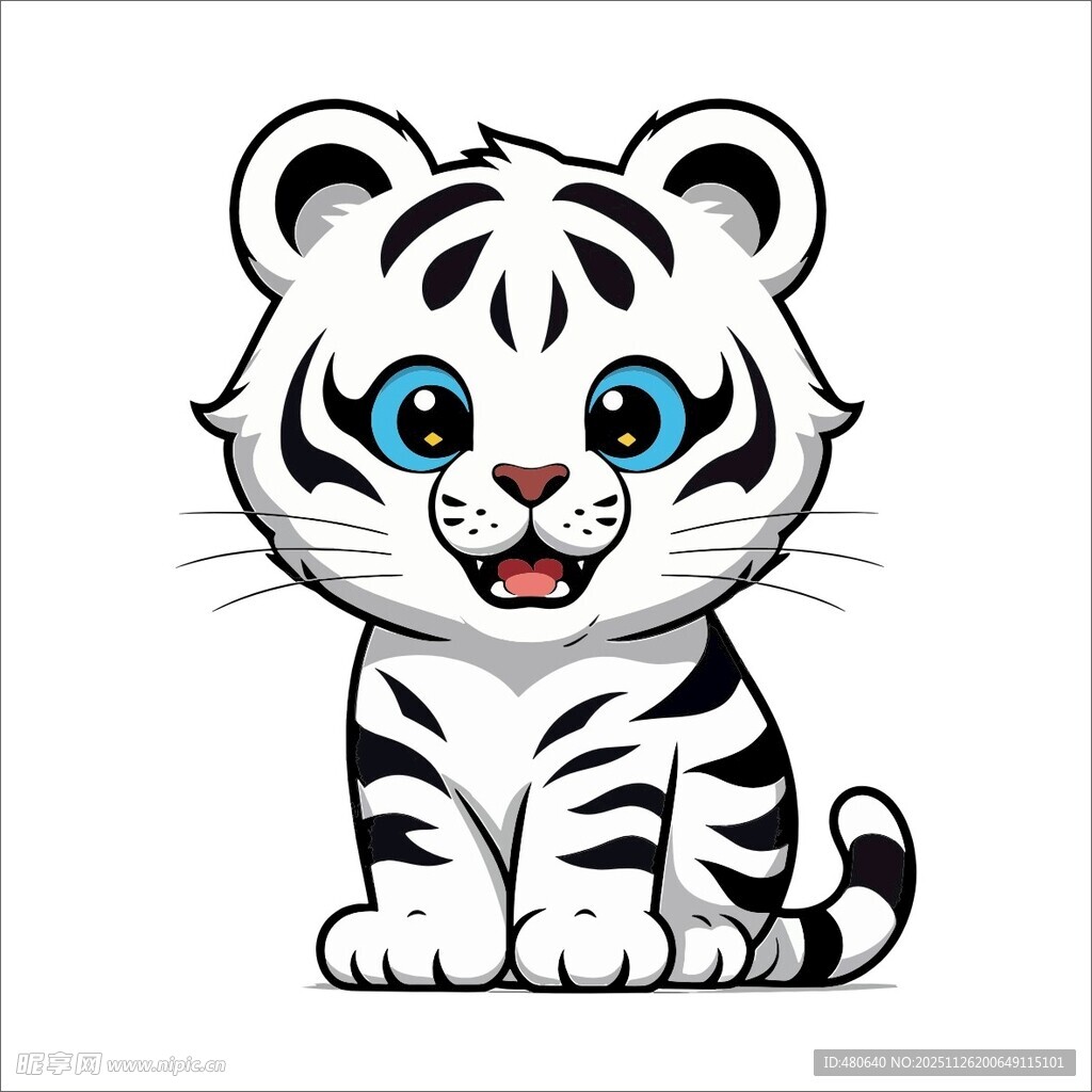 可爱小老虎卡通形象