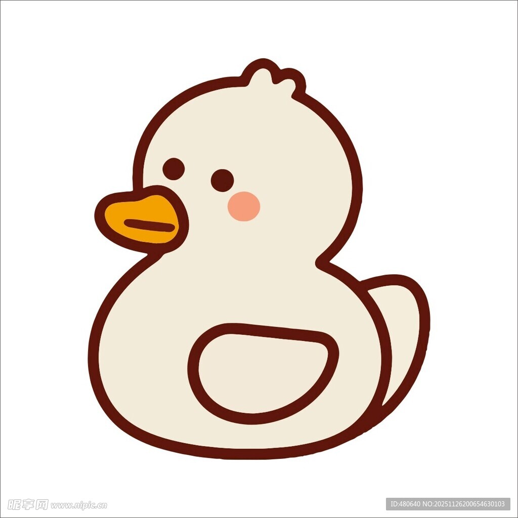 可爱卡通小鸭子形象