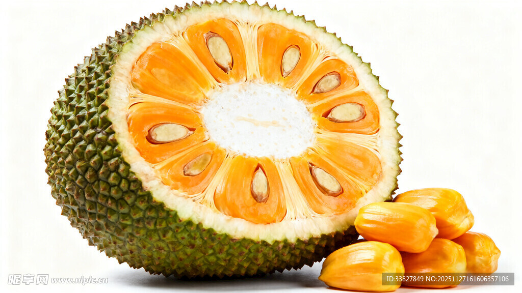 切开的菠萝蜜果肉诱人