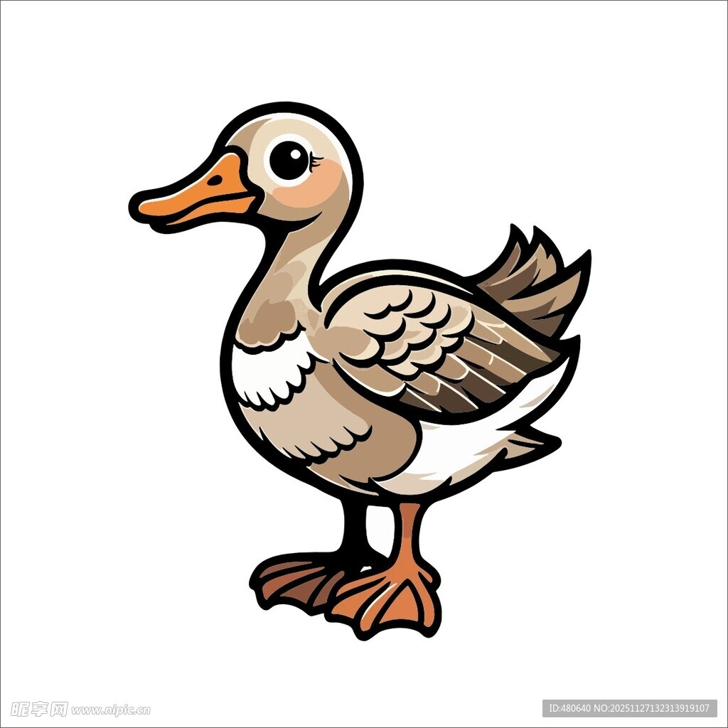 卡通鸭子形象