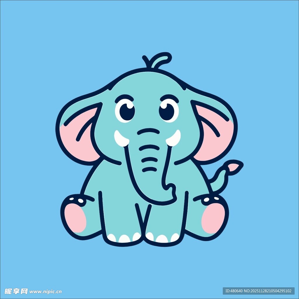 可爱小象卡通形象