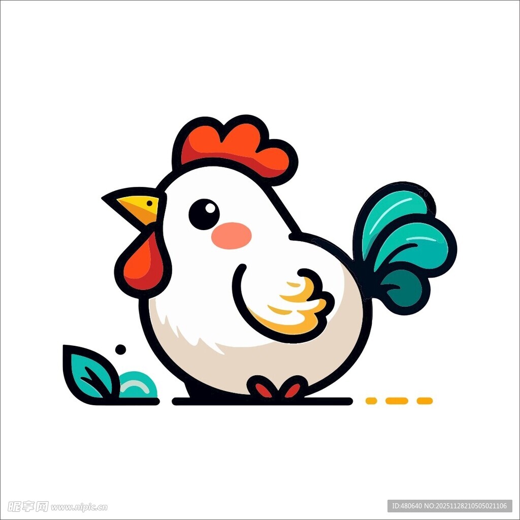 可爱卡通小鸡形象