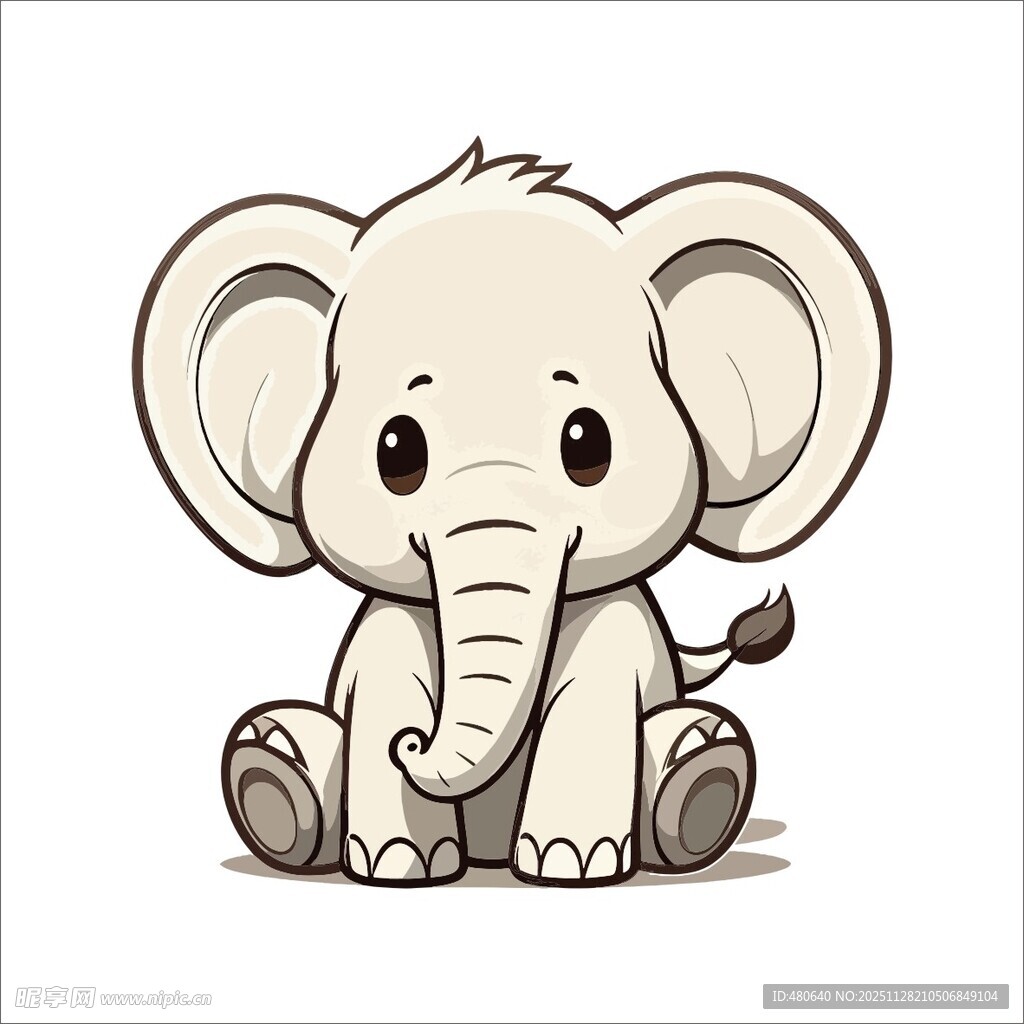 可爱小象卡通形象