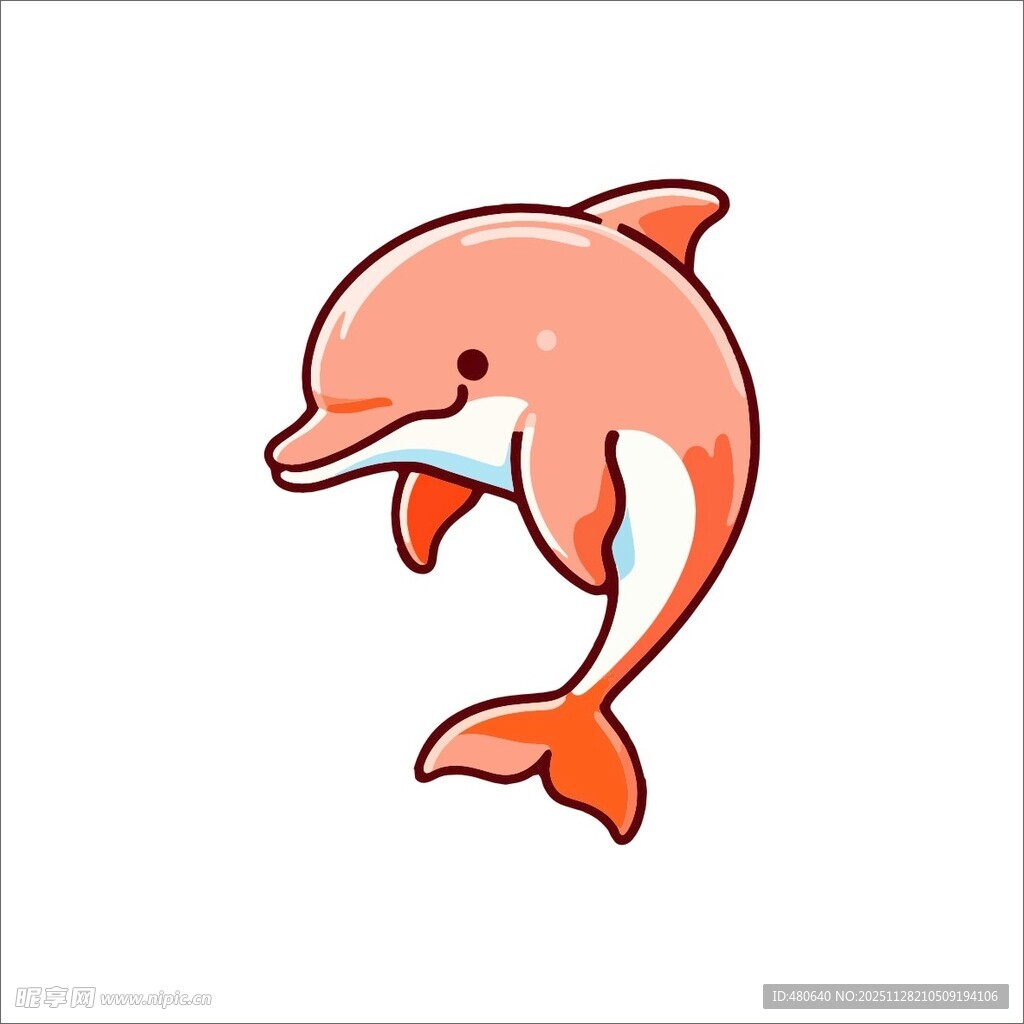 跳跃的可爱海豚