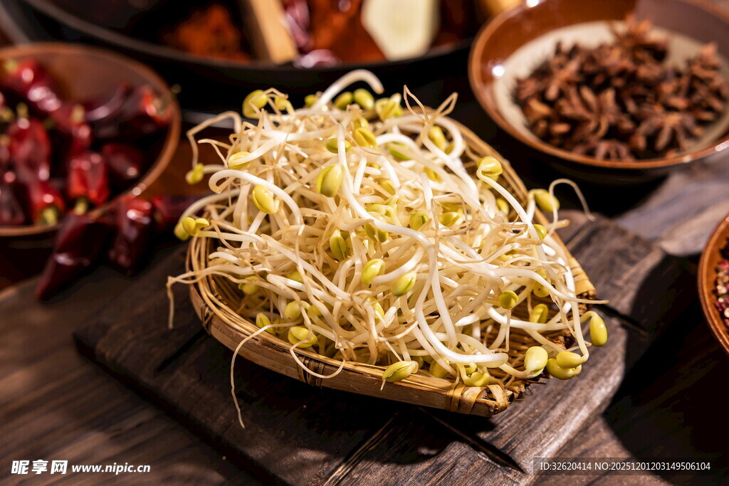 新鲜豆芽