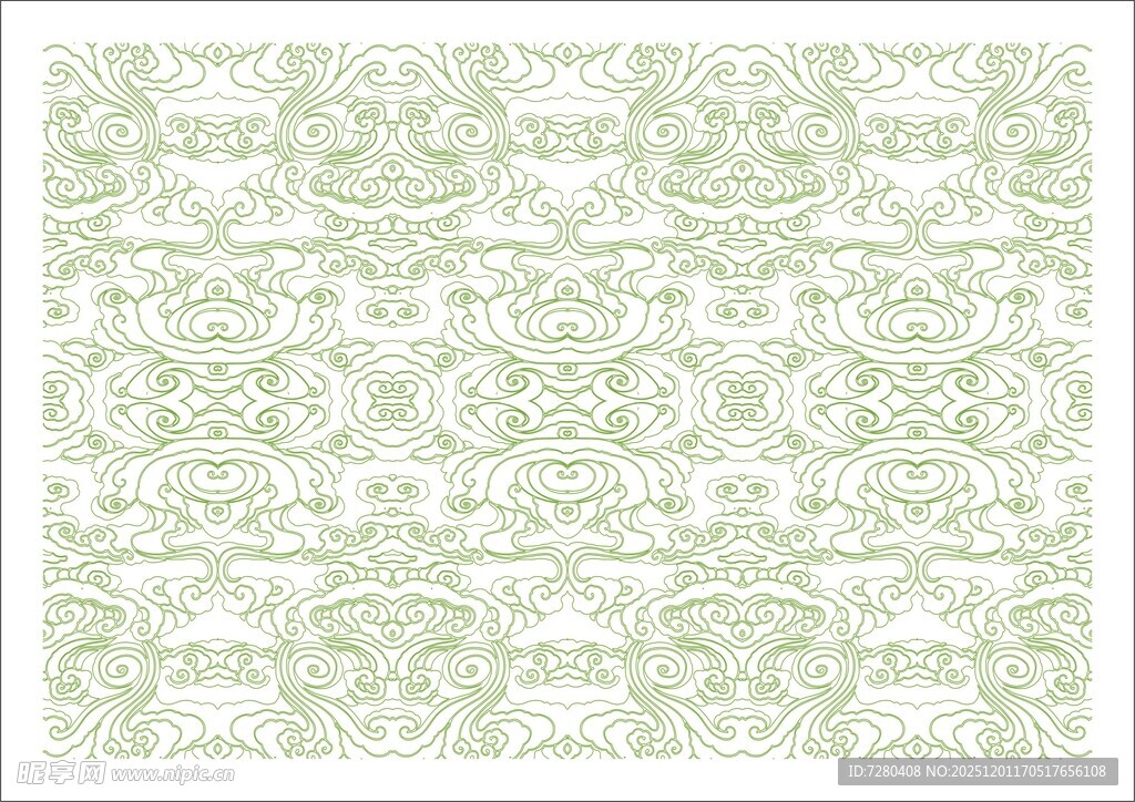 复古花纹图案背景