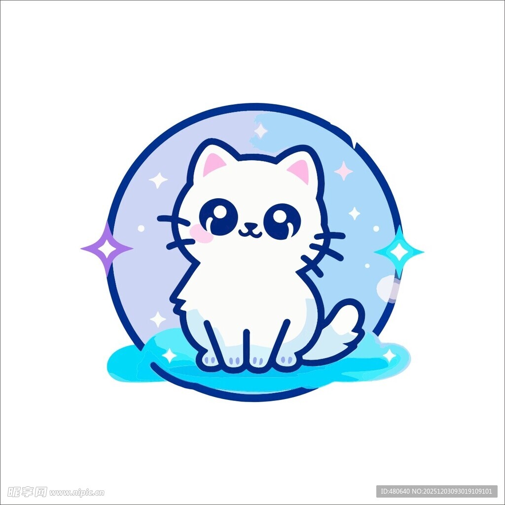 可爱猫咪卡通形象
