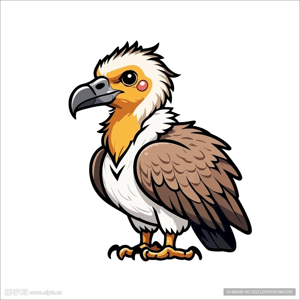 卡通秃鹫形象