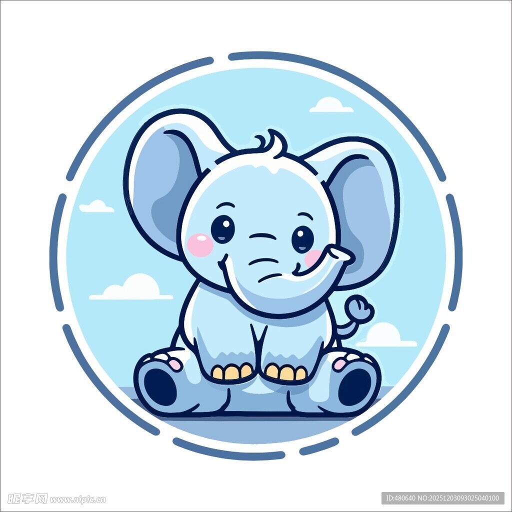 可爱小象卡通形象