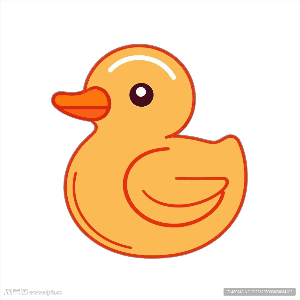 可爱小黄鸭图标
