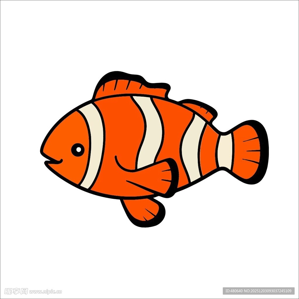 卡通小丑鱼形象