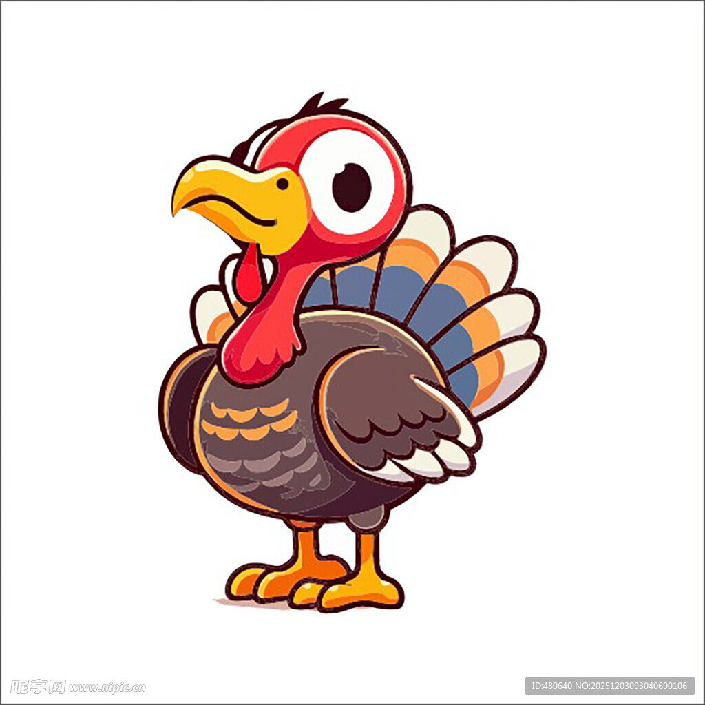 卡通火鸡形象