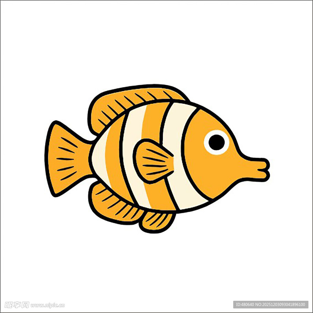 卡通小丑鱼形象