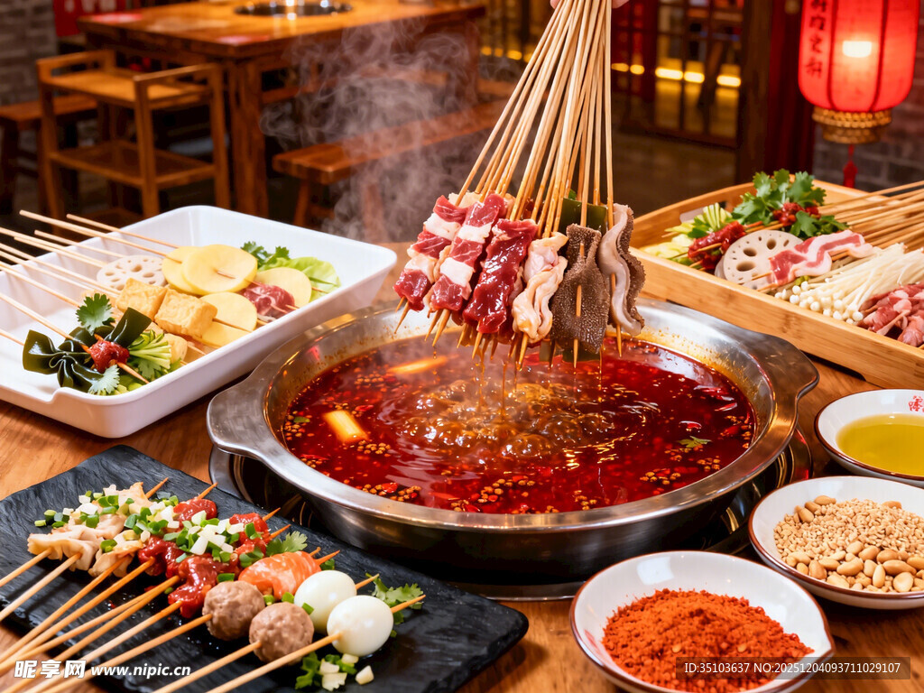 丰盛火锅烧烤美食盛宴