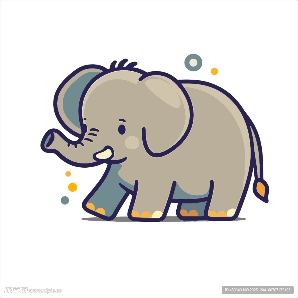 可爱小象卡通形象