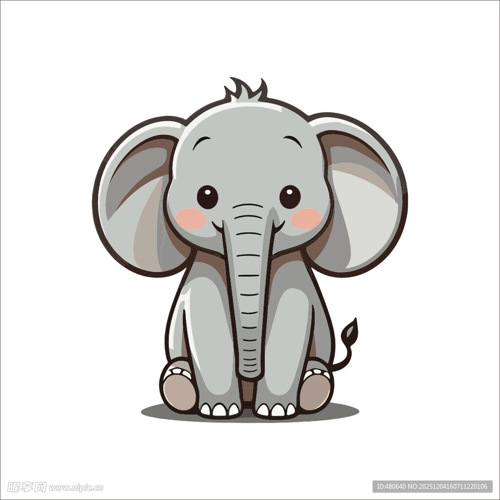 可爱小象卡通形象