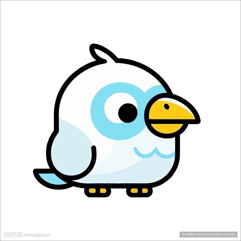 可爱卡通小鸟形象