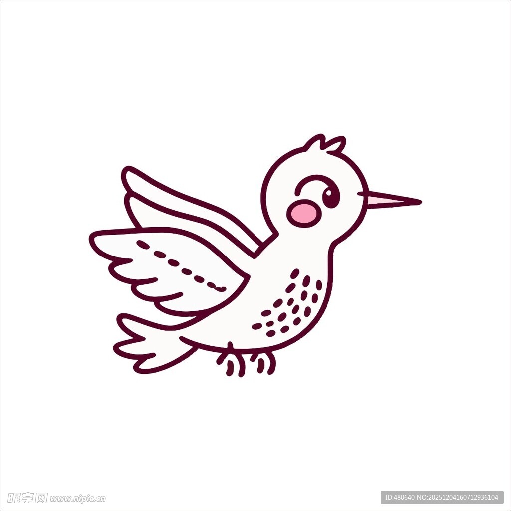 可爱小鸟简笔画