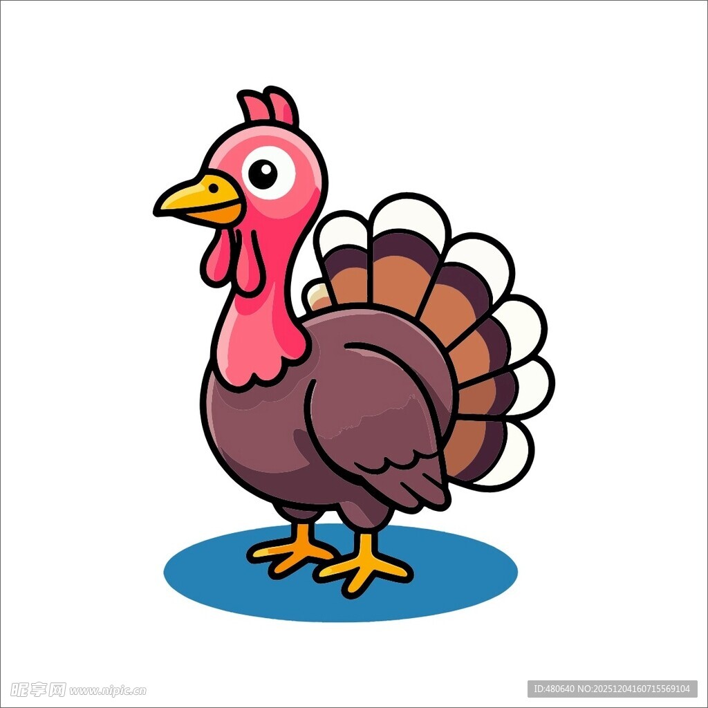 卡通火鸡形象