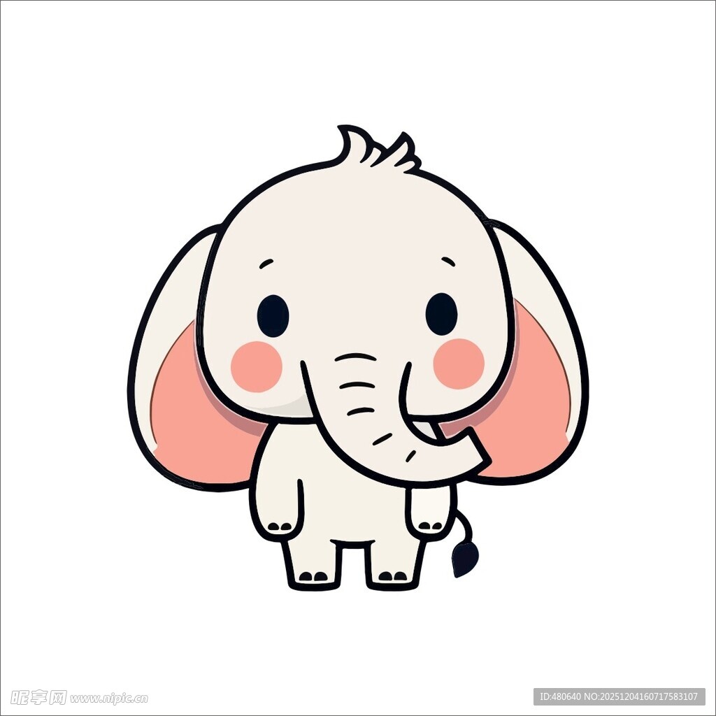可爱小象卡通形象