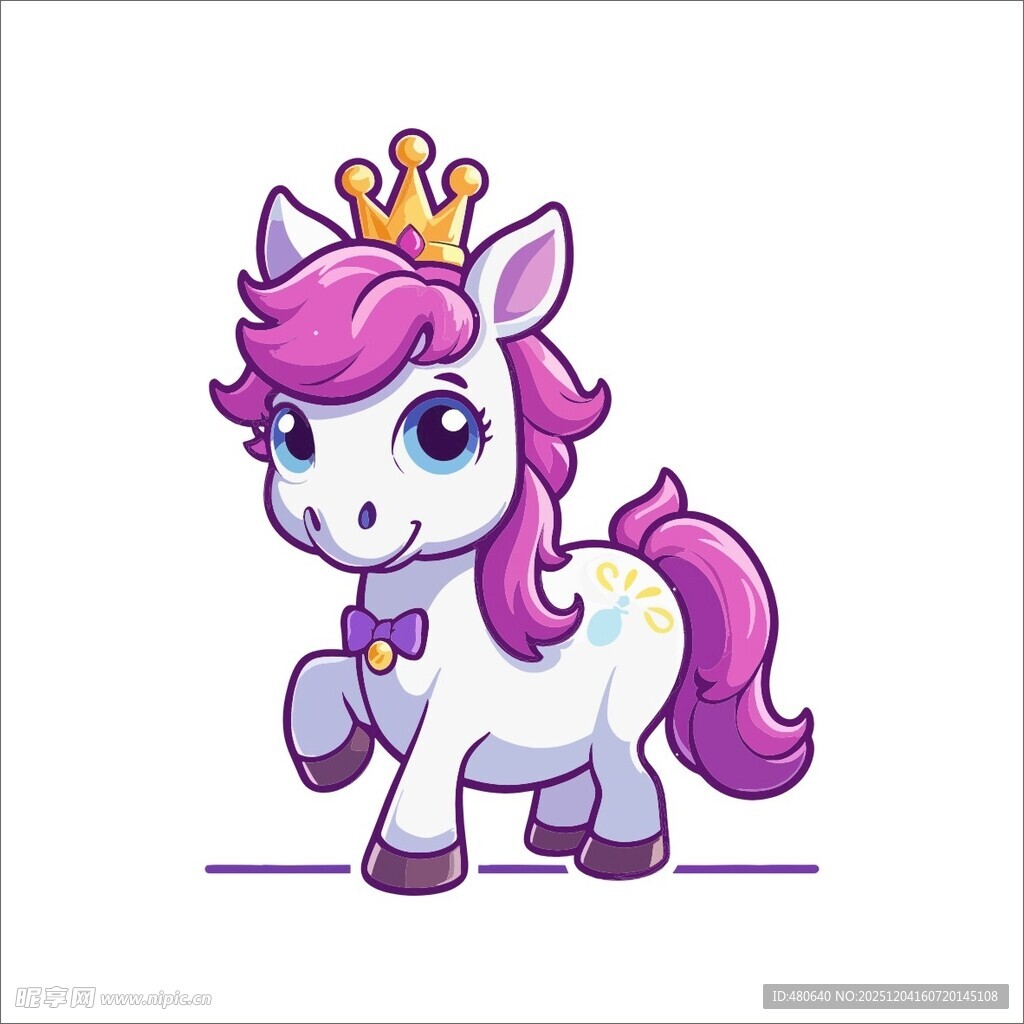 可爱独角兽公主形象