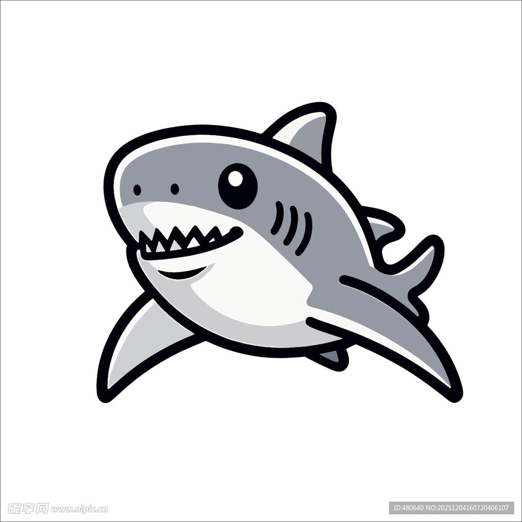 卡通鲨鱼形象