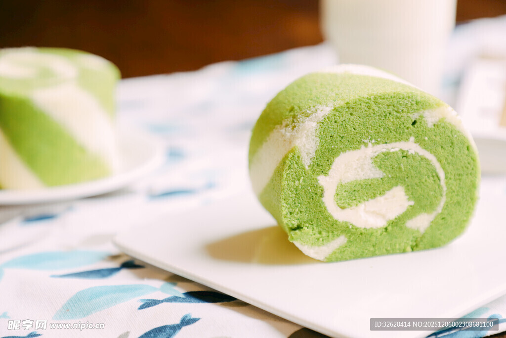 抹茶奶油卷