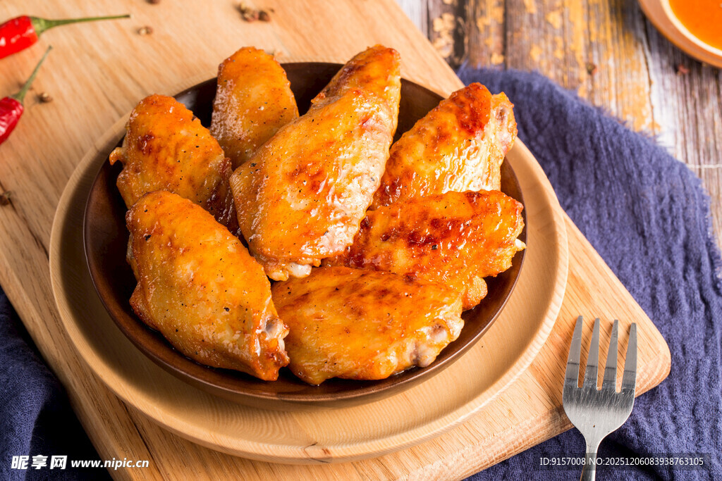 美味烤鸡翅诱人呈现