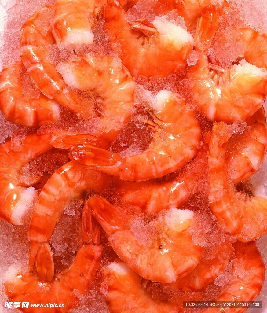 新鲜红虾