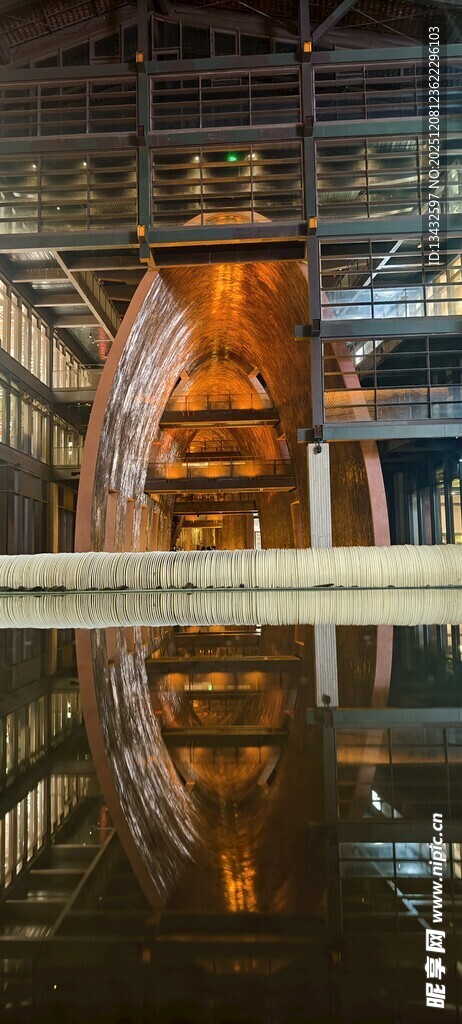 城市建筑夜景倒影之美