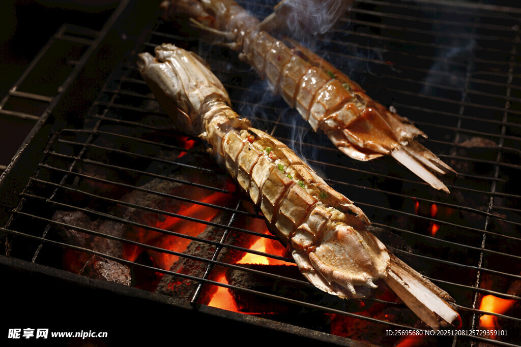 烤皮皮虾