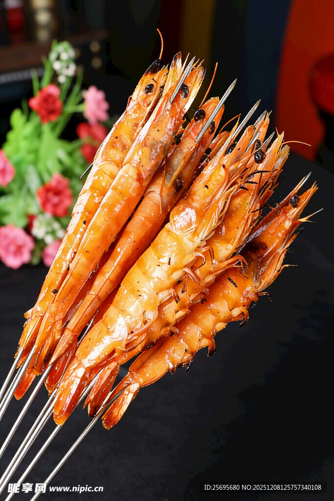 烤大虾串
