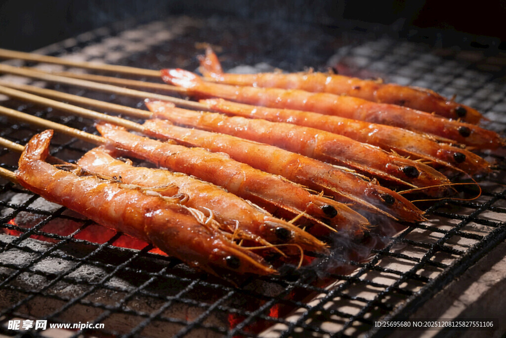 美味烤虾串