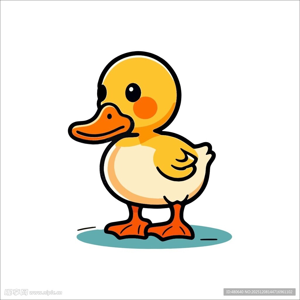 可爱小黄鸭卡通形象