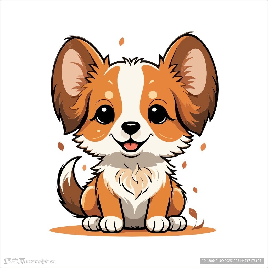 可爱小狗狗插画形象