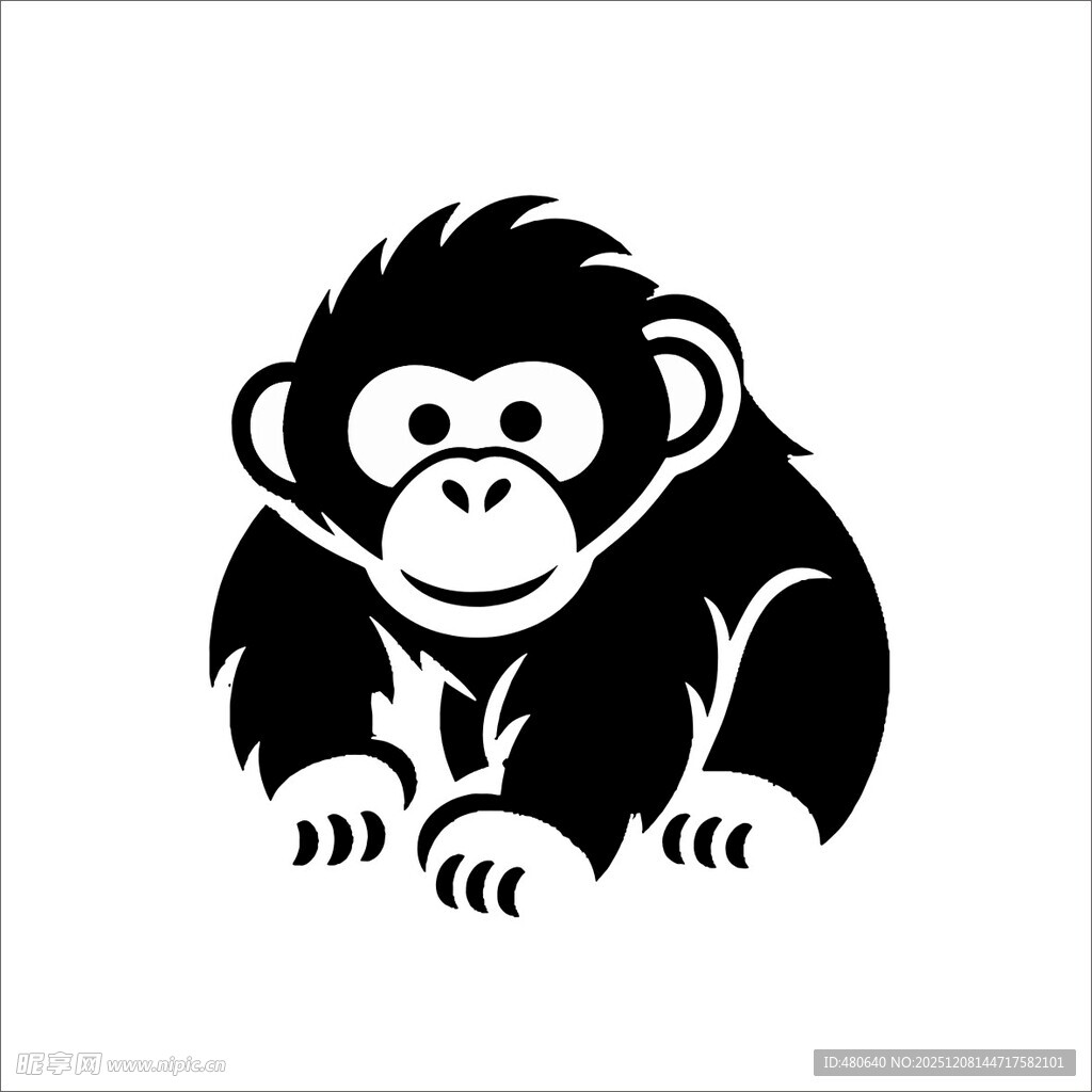 黑猩猩卡通形象