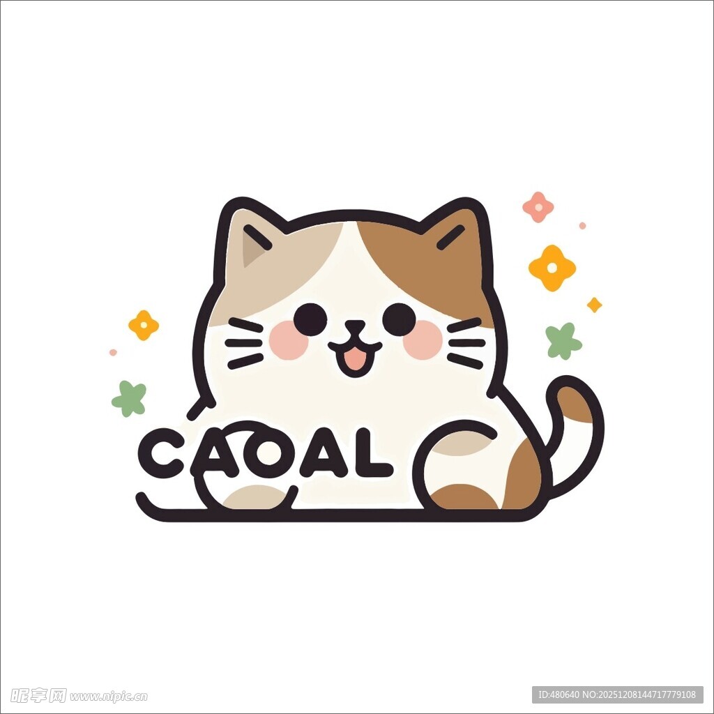 可爱卡通猫咪图案设计