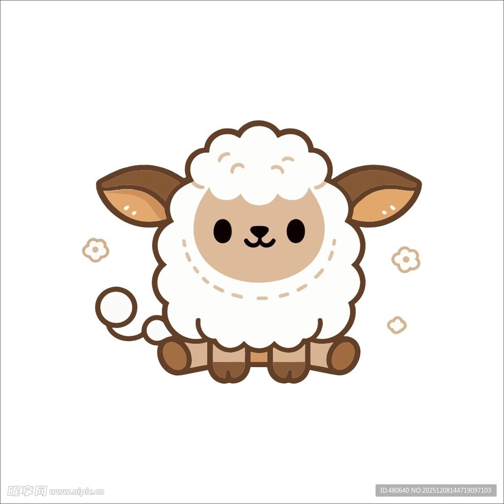 可爱小羊卡通形象