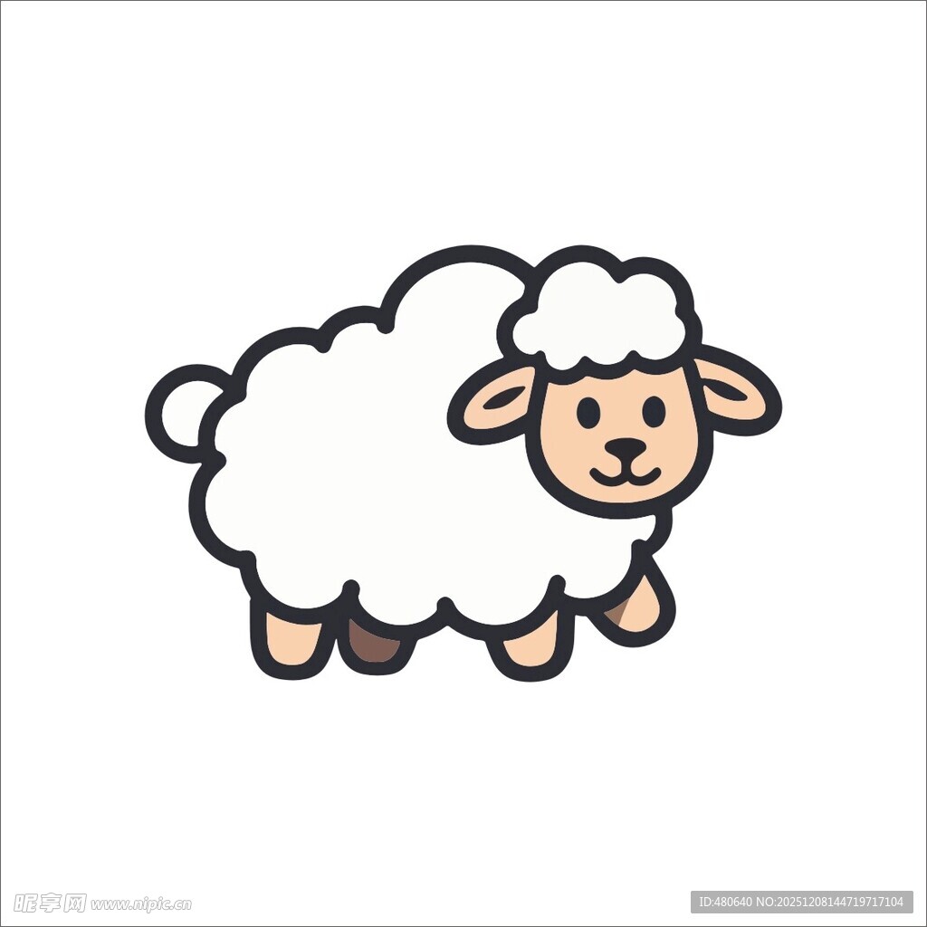 可爱小羊卡通形象