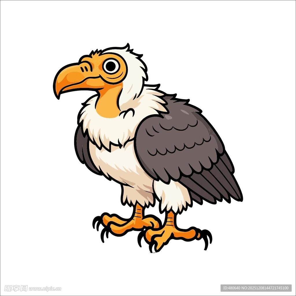 卡通秃鹫形象